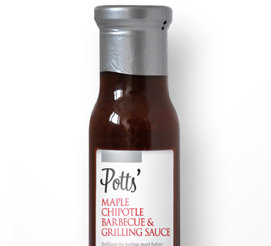 Potts' Maple Chipotle Barbecue and Grilling Sauce